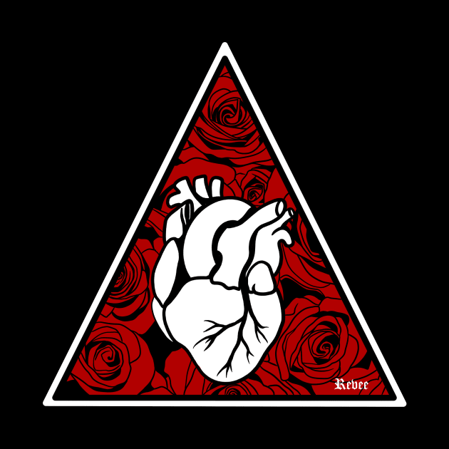 Roses and Heart by RevArt