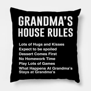 Grandma's House Rules Pillow