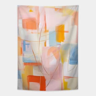 Abstract Soft Colors Tapestry