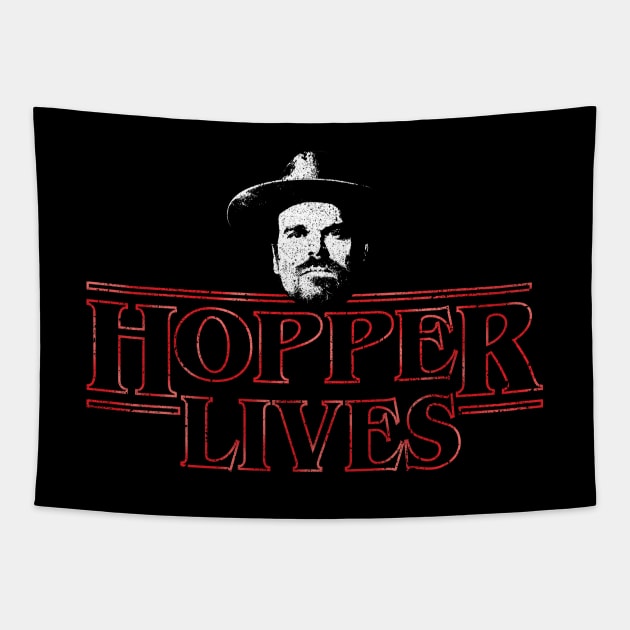 Hopper Lives Tapestry by huckblade