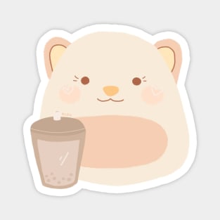 Mochi Hamster with Boba Magnet