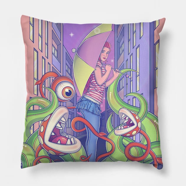 Welcome to the jungle Pillow by hexthor