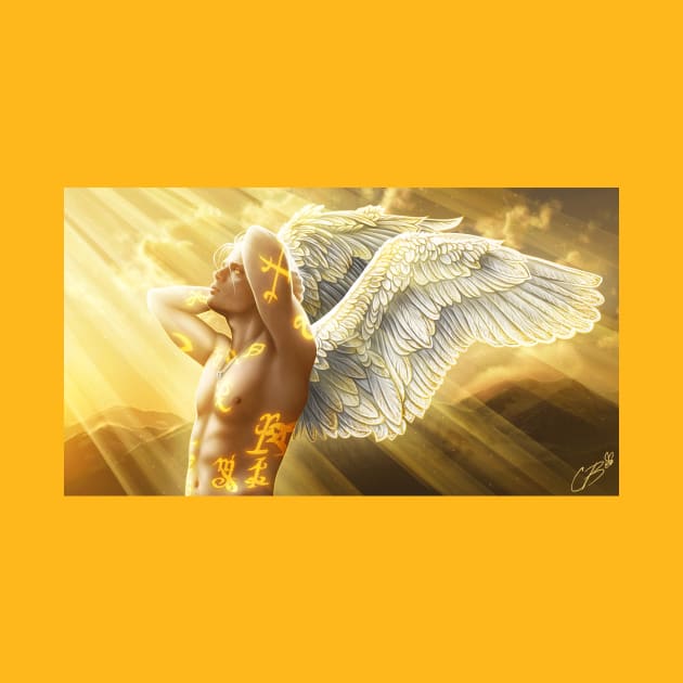 angel with the golden wings by c0ffeebee