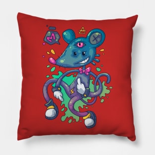 Mouse strange funny pose cartoon Pillow