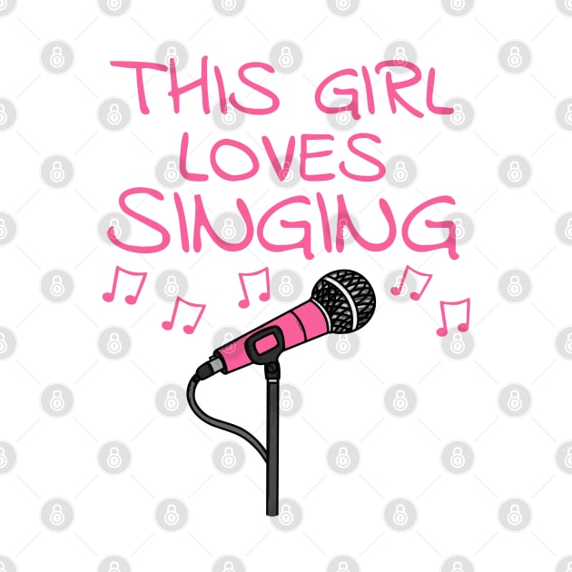 This Girl Loves Singing, Female Vocalist, Singer Musician by doodlerob