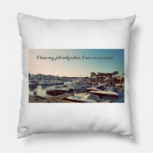 Holidays vacation in Minorca in Mediterranean Sea Pillow