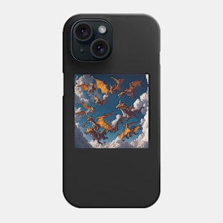 A Mesmerizing Array of Dragons Dancing In The Clouds Phone Case