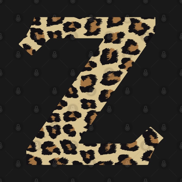 Letter Z Leopard Cheetah Monogram Initial by squeakyricardo