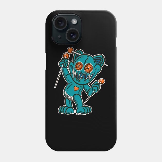 VooDoo Kitty Cat Doll Miami Colors Phone Case by eShirtLabs