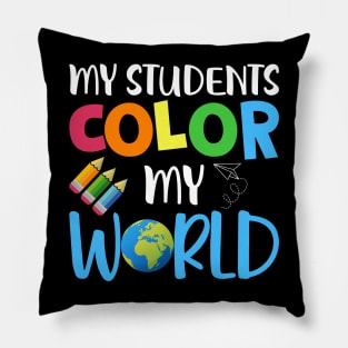 My Students Color My World Pillow