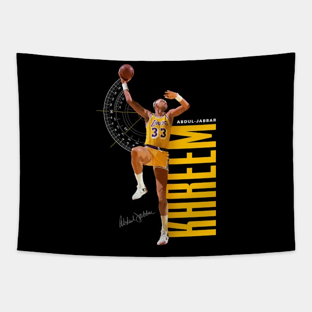 Kareem Abdul Jabbar Tapestry by Juantamad