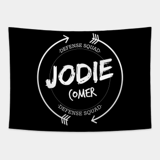 JODIE COMER DEFENSE SQUAD Tapestry