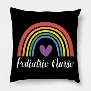 Pediatric Nurse Rainbow Pillow