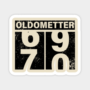 70th Birthday Oldometter Birthday Gift Idea Magnet