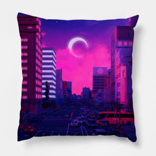 Neon City Pillow