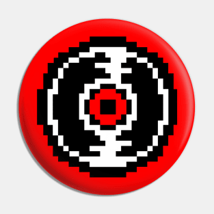 Dave Strider Record Shirt Design (Pixelated) Pin