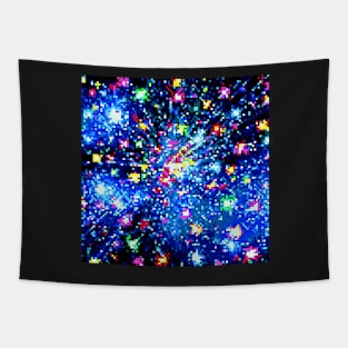 Pixel Firework No.11 Tapestry