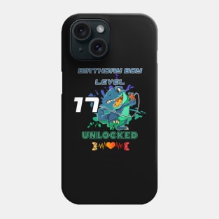 Birthday Boy Level 17 Unlocked Phone Case