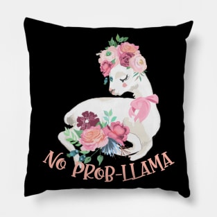 No Prob-Llama - Cute Alpaca Pillow