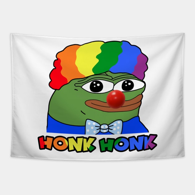 Pepe the CLOWN - HONK HONK Tapestry by giovanniiiii