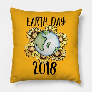 Earth day 2018 Pillow