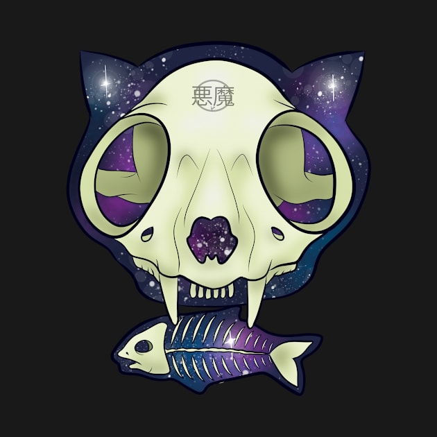 SKULL CAT by akuma_king_oda