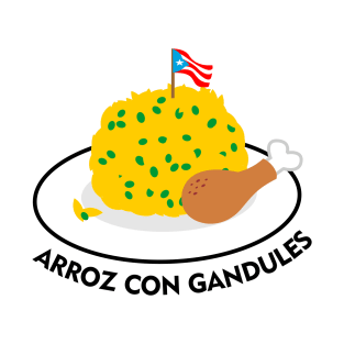 Arroz con Gandules Puerto Rico Food Rice Pigeon Peas Boricua T-Shirt