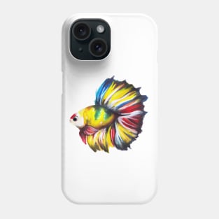 Colourful Betta fish Phone Case