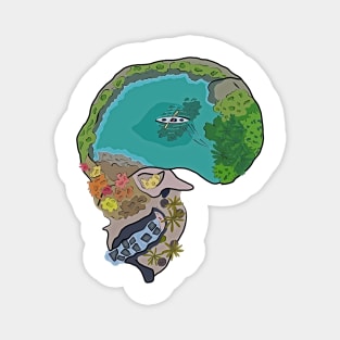 Skull Lake Magnet