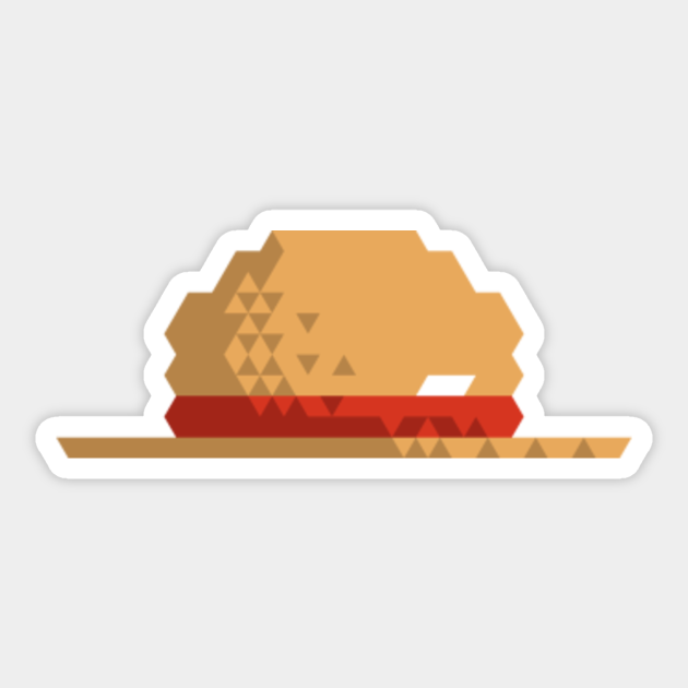 Luffy S Straw Hat One Piece Sticker Teepublic With tenor, maker of gif keyboard, add popular one piece straw hat crew animated gifs to your conversations. luffy s straw hat