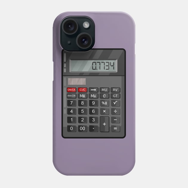 Calculator '07734 - Hello' Vector Phone Case by DavidSpeedDesign