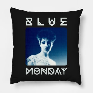 Lesley Gillian Gilbert - Blue Monday Fanart Pillow
