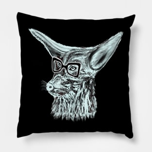 Hipster Coyote Costello Pillow