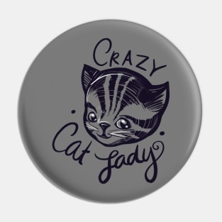 Crazy Cat Lady Pin