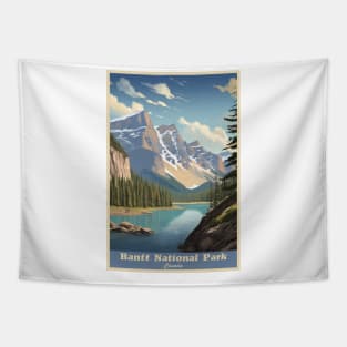 Banff National Park Travel Poster Tapestry