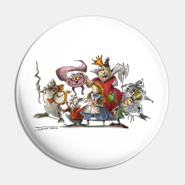 Alice in Wonderland Pin by DinoTomic