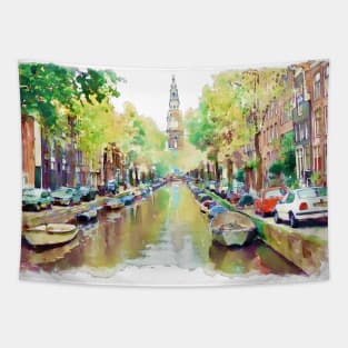 Amsterdam Canal 2 Tapestry