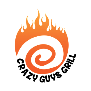 Crazy Guys Grill Flame Black T-Shirt