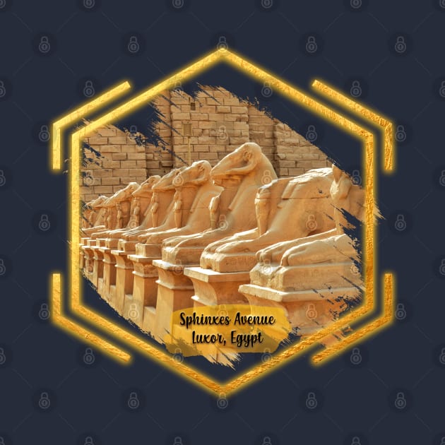 Sphinxes Avenue - Luxor, Egypt: Pharaonic Civilization by Da Vinci Feather