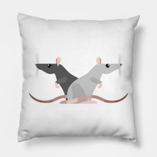 Two rats 01 Pillow