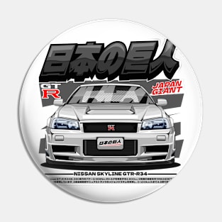 NISSAN SKYLINE GTR-R34(FRONT-WHITE) Pin