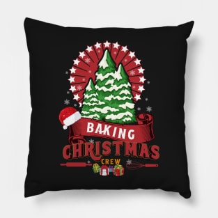 Baking Christmas Crew Family Xmas Holiday Festivity Pillow