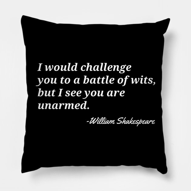 William-Shakespeare Pillow by DewaJassin