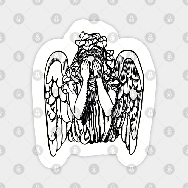 Weeping angel Magnet by senkova