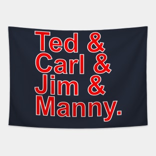 The Great Red Sox Left Fielders Tapestry