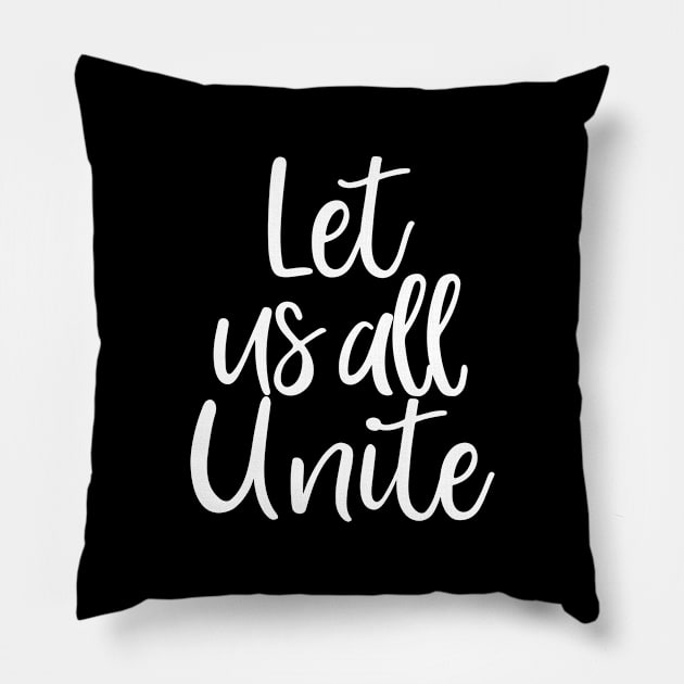 Let's All Unite, Black Lives Matter, Civil Rights, I Can't Breathe Pillow by UrbanLifeApparel