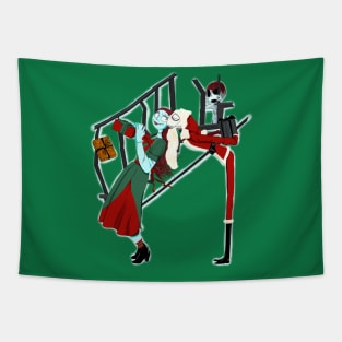 I Saw Mommy Kissing Santa Jack Tapestry