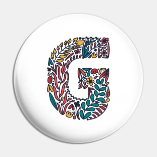 Tropical Letter G Pin