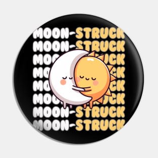 Moon-struck Total Eclipse Pun Pin