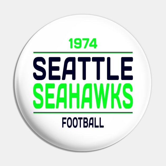 Seattle Seahawks Football Classic Pin by Medo Creations